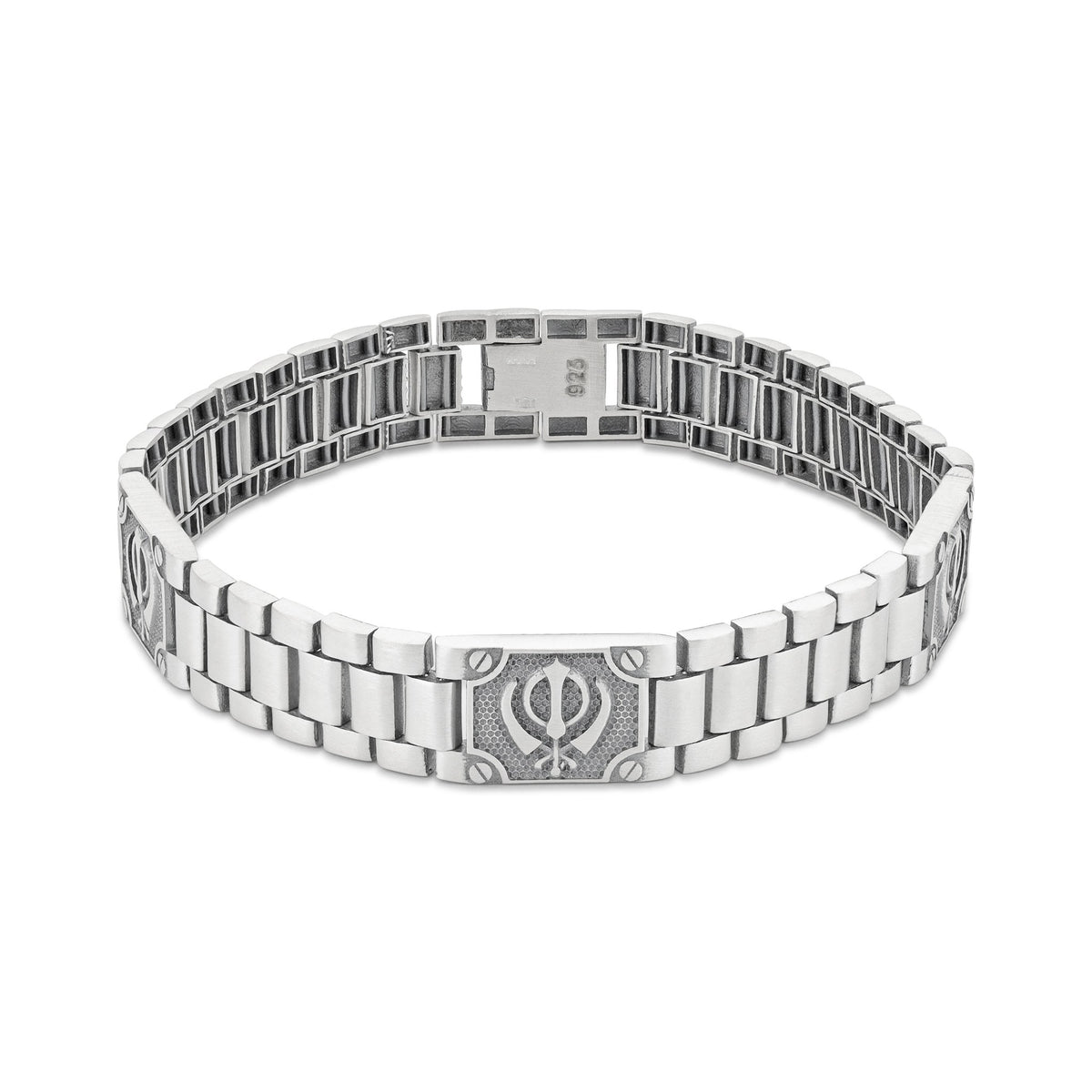 Divine Steel Sterling Silver Bracelet