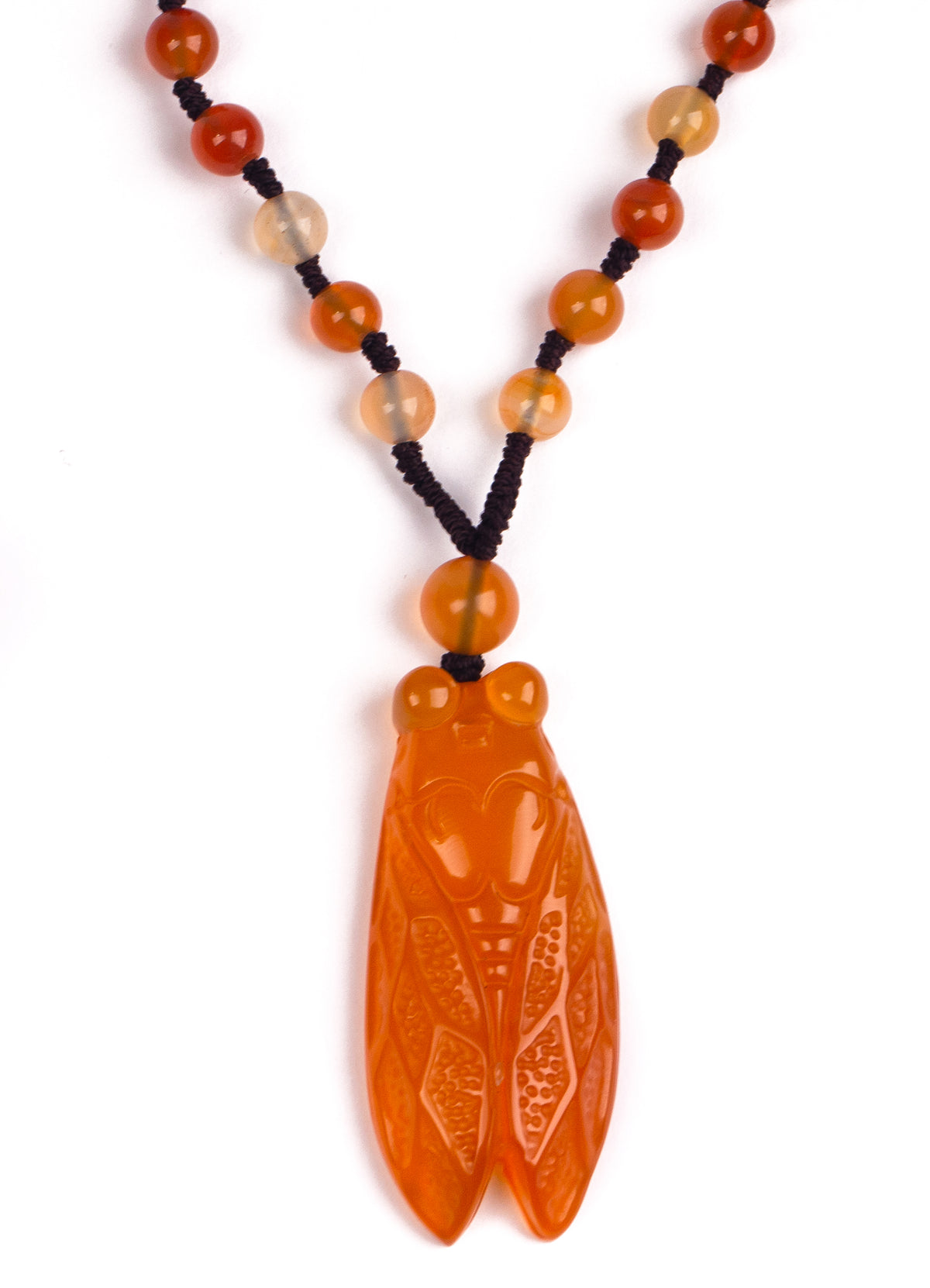 Spiritual Awareness Cicada Agate pendant