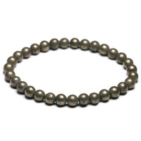 Pyrite Round Beaded Bracelet